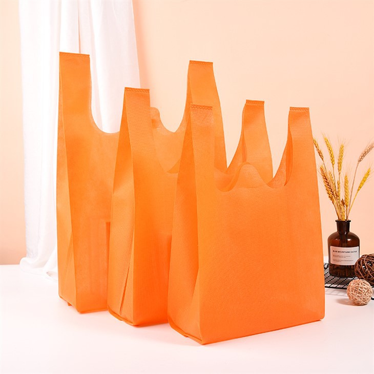 Supermarket Non-woven T-shirt Bag Bag price
