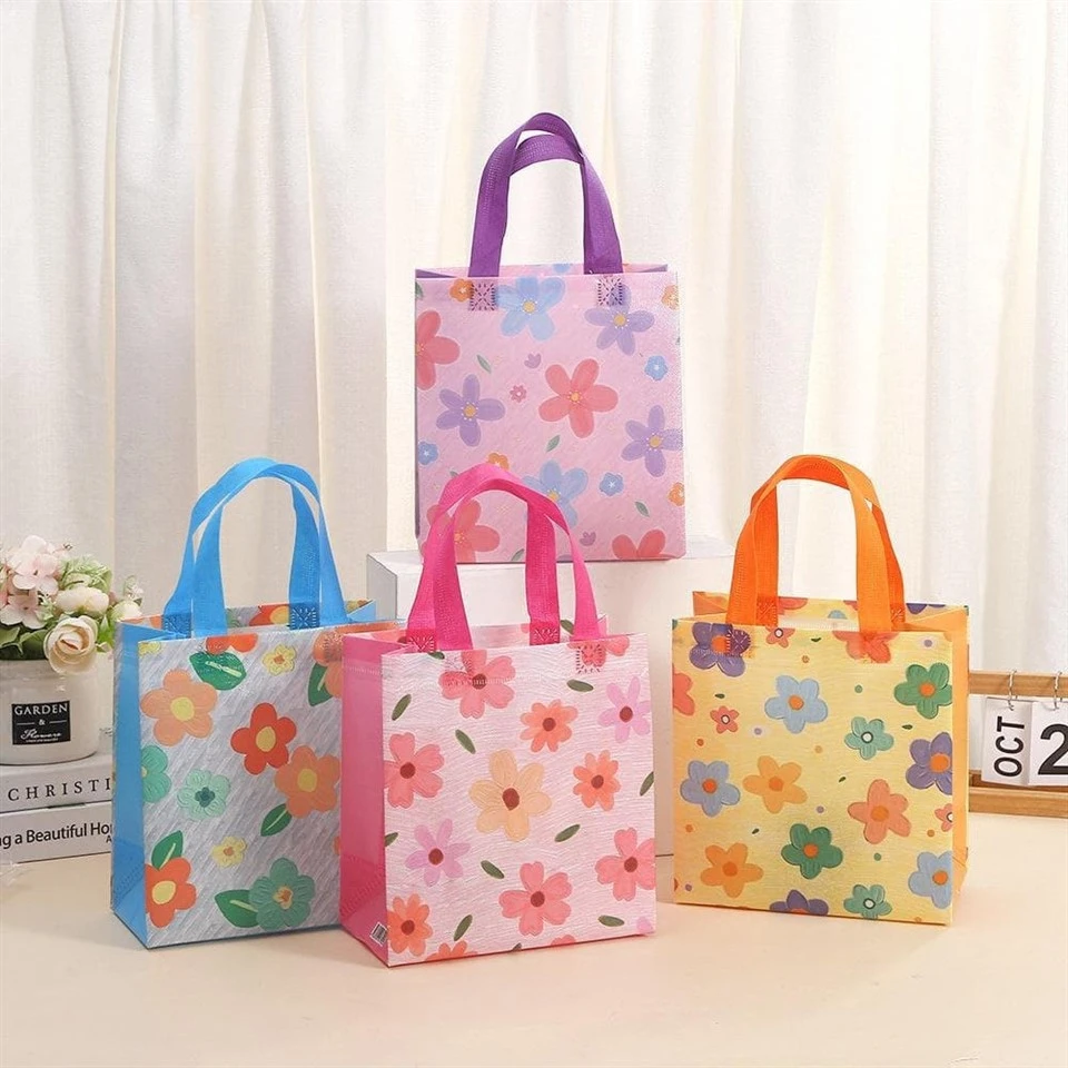 Floral Reusable Non-Woven Tote Bags suppliers